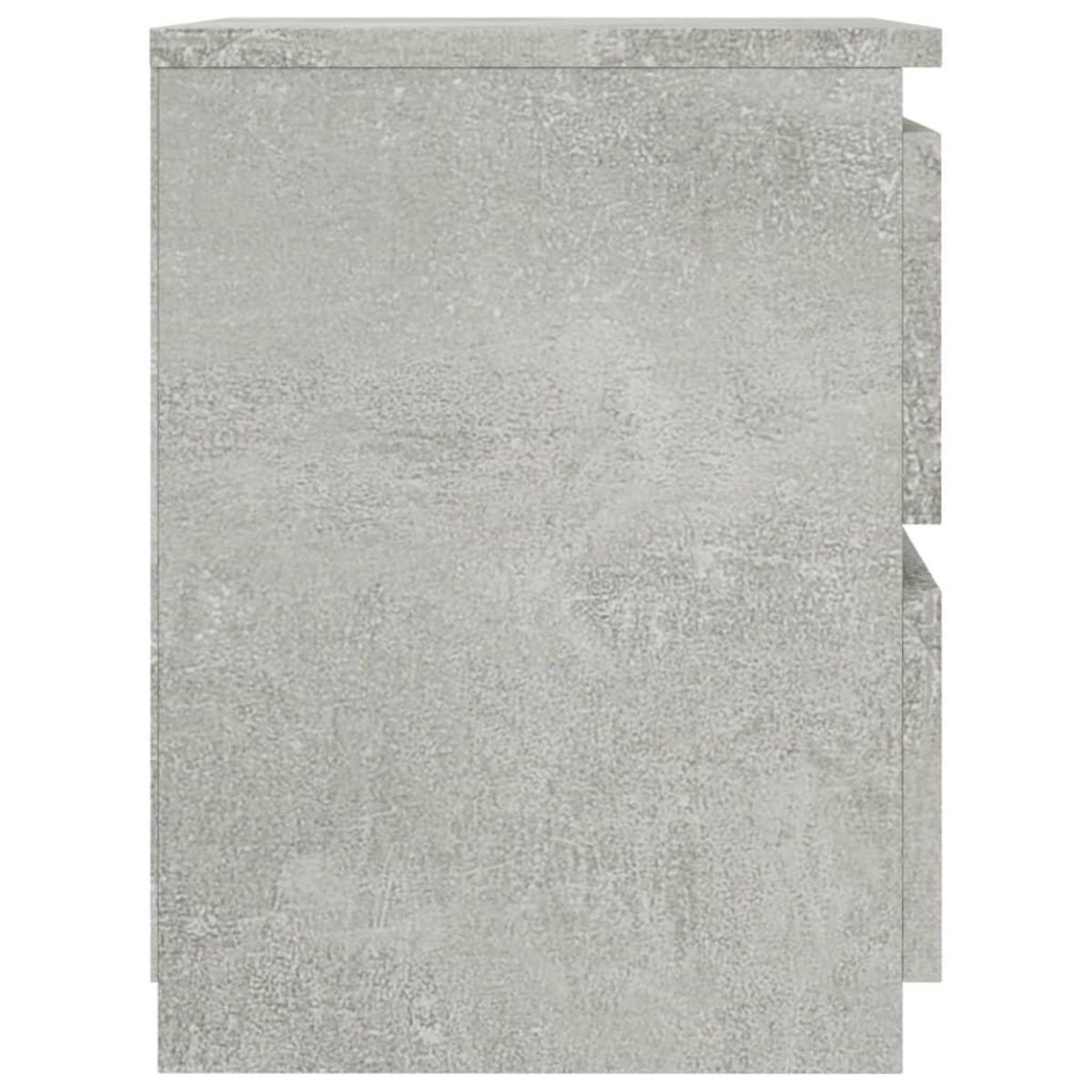VIDAXL Table de chevet Gris beton 30x30x40 cm Bois d'ingenierie