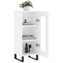 Voir la diapositive 4 : VIDAXL Buffet Blanc brillant 34,5x34x90 cm Bois d'ingenierie