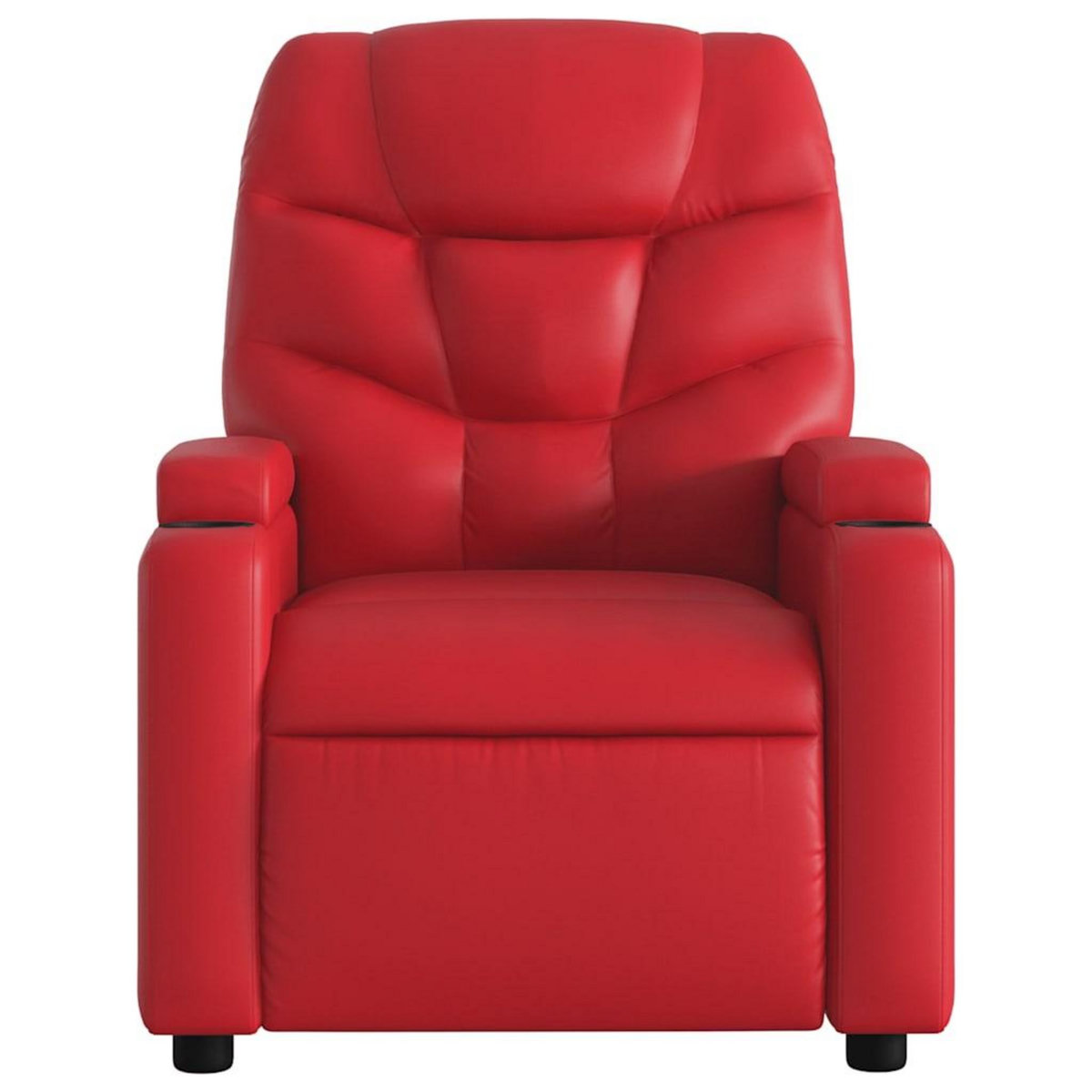 VIDAXL Fauteuil de massage inclinable rouge similicuir