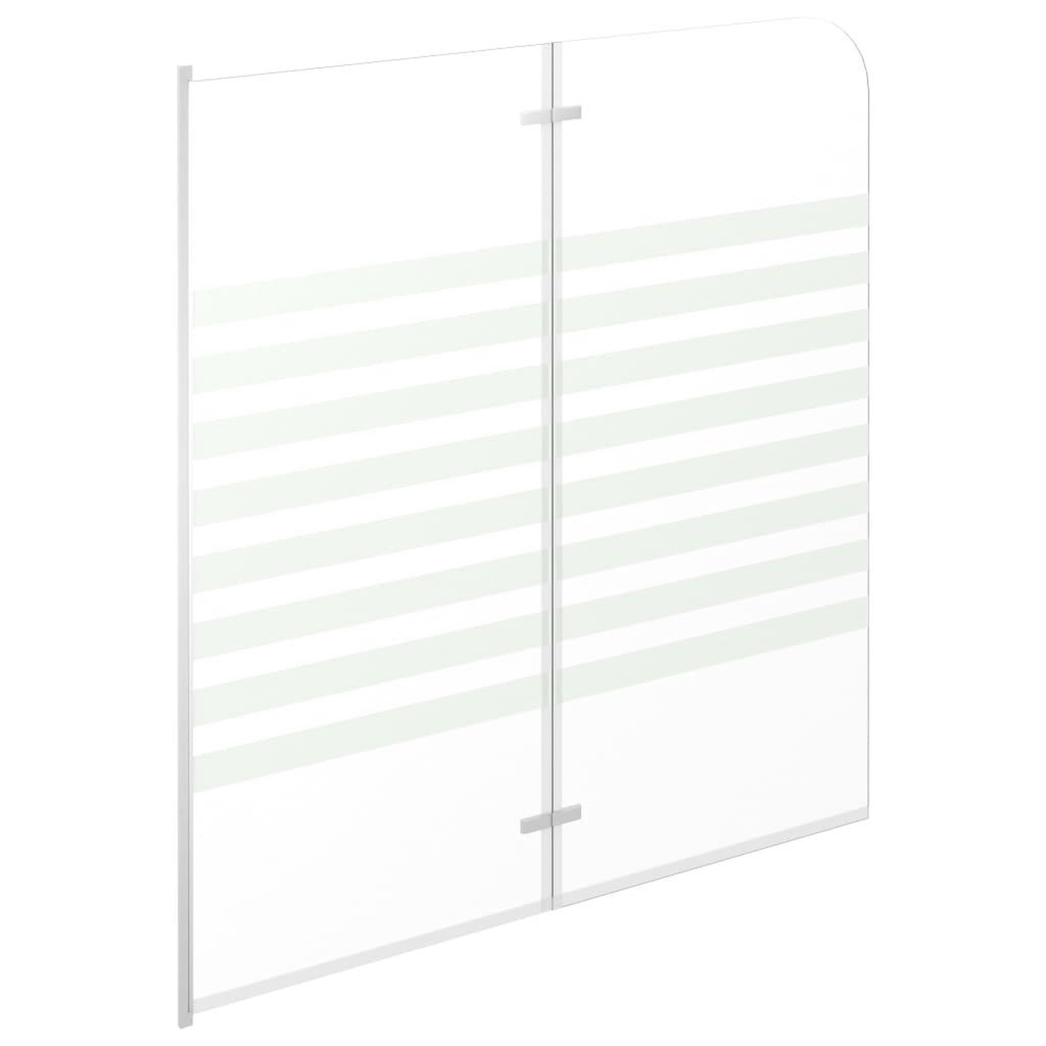 Voir la diapositive 4 : VIDAXL Enclos de bain 120x140 cm verre trempe rayures