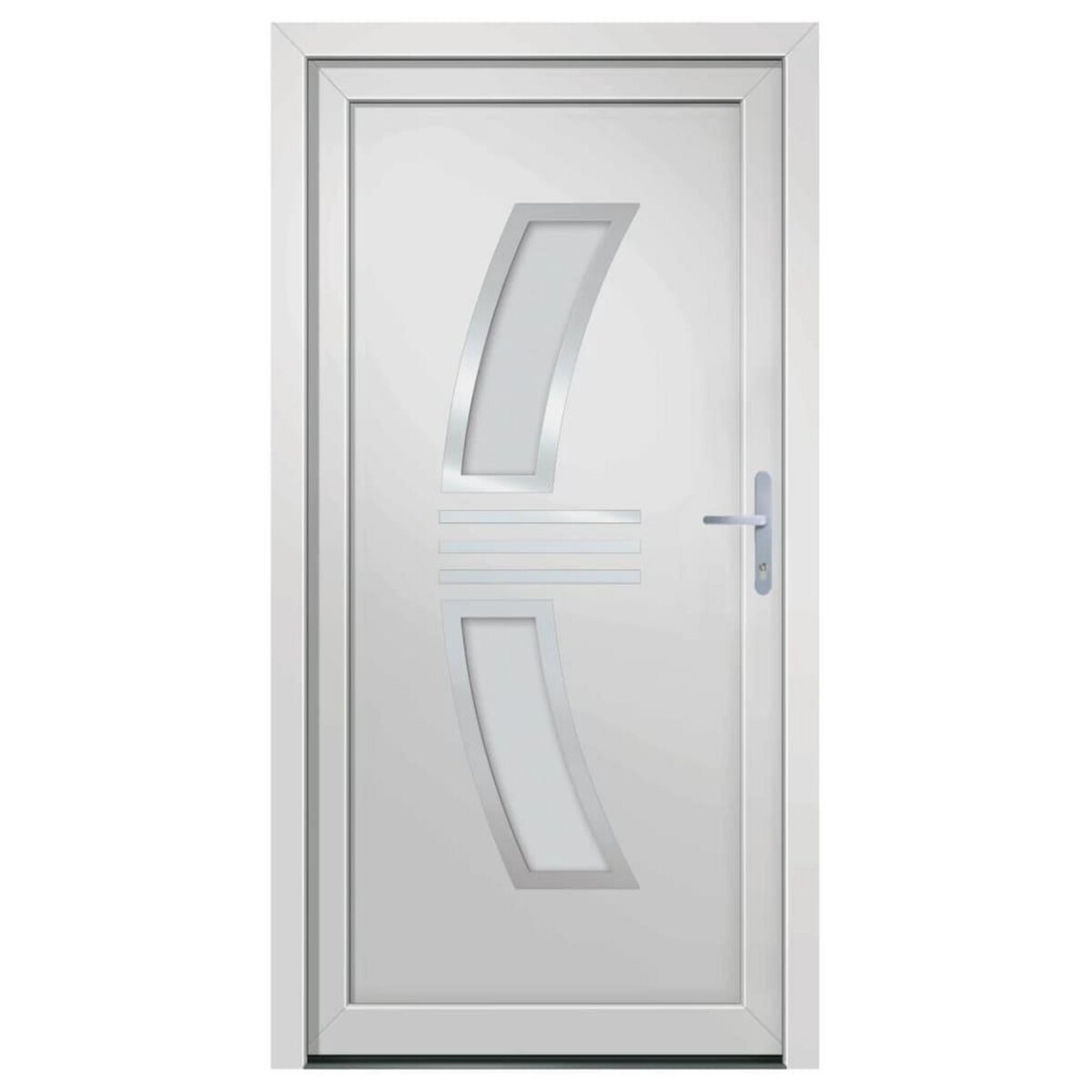 VIDAXL Porte d'entree Blanc 108x208 cm PVC