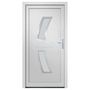Voir la diapositive 3 : VIDAXL Porte d'entree Blanc 108x208 cm PVC