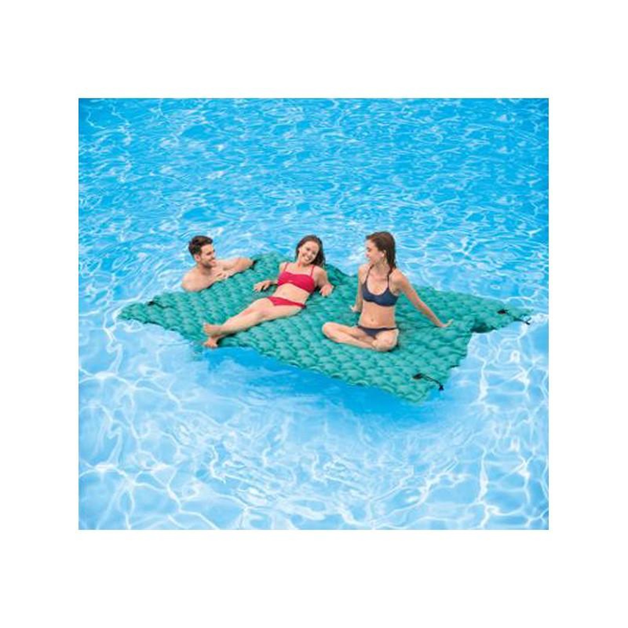 Voir la diapositive 1 :  Tapis Flottant Géant  Matelas  290cm Bleu