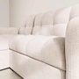 Voir la diapositive 4 : BEST MOBILIER Octave - canapé d'angle réversible 4 places convertible avec coffre en velours texturé