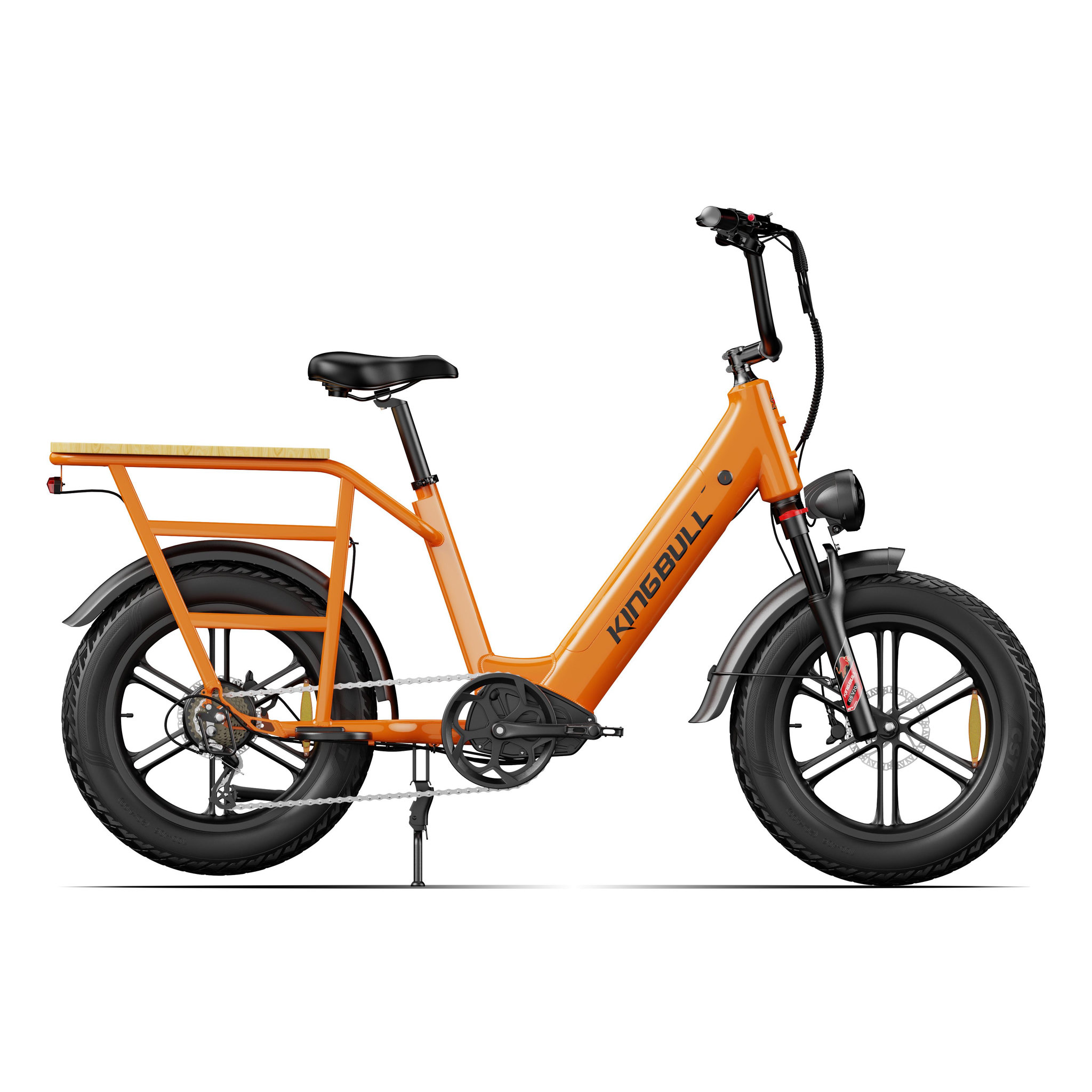 KINGBULL Vélo cargo électrique kingbull voyager 2.0. Coloris disponibles : Gris, Orange