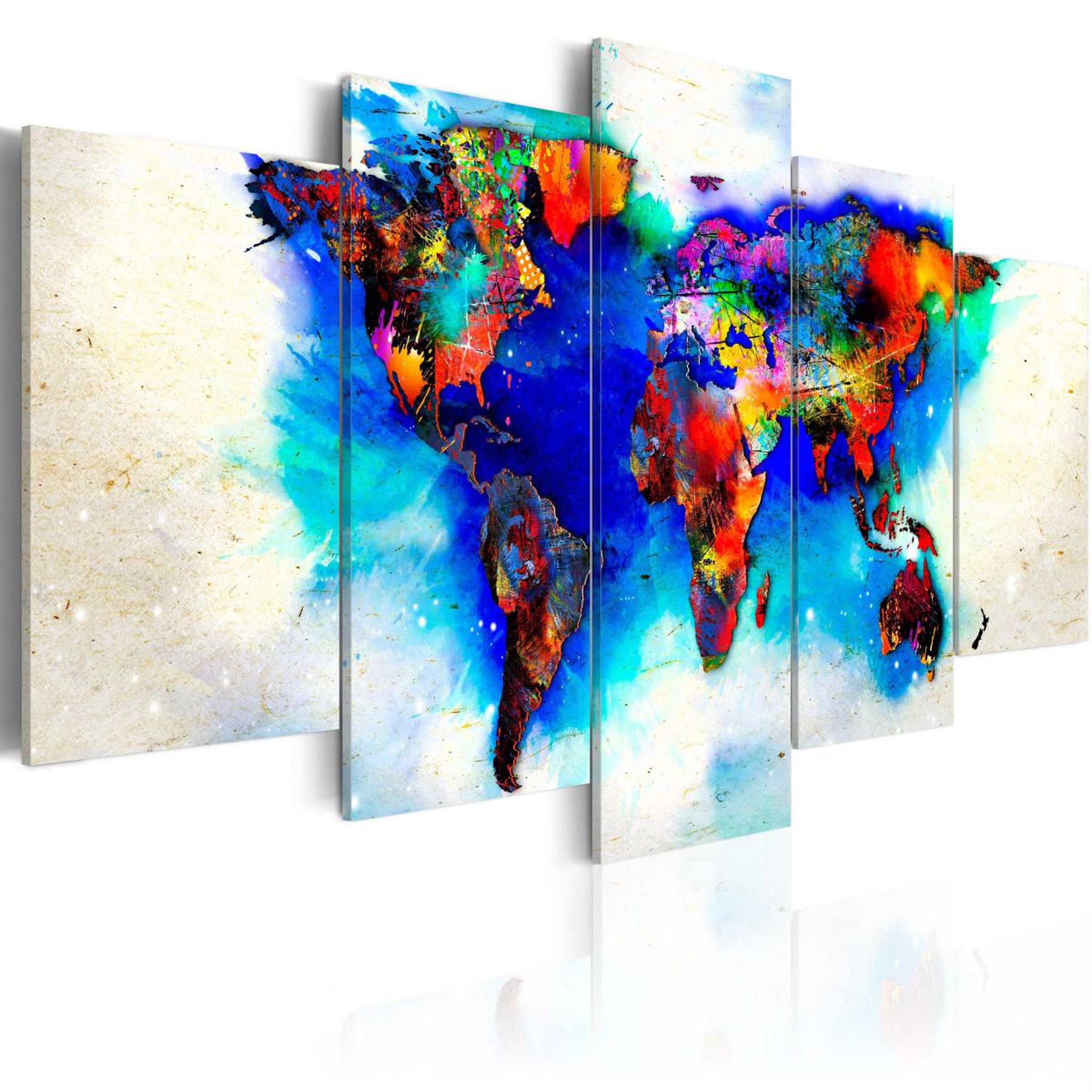 Paris Prix Tableau imprimé  all colors of the world. Coloris disponibles : Multicolore
