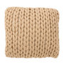 Voir la diapositive 1 : Paris Prix Coussin Carré Déco  Tricoté  40x40cm Ivoire