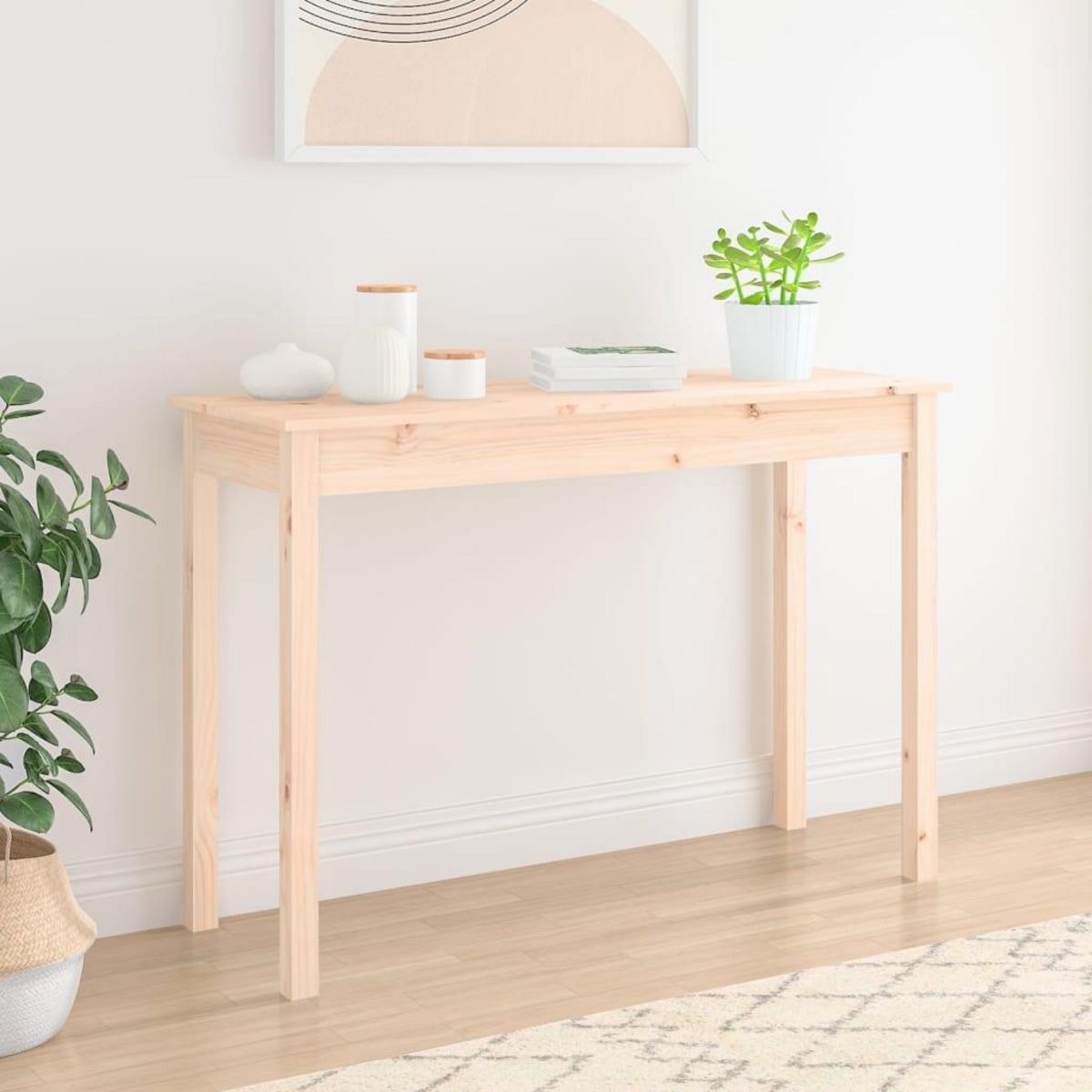 VIDAXL Table console 110x40x75 cm Bois massif de pin