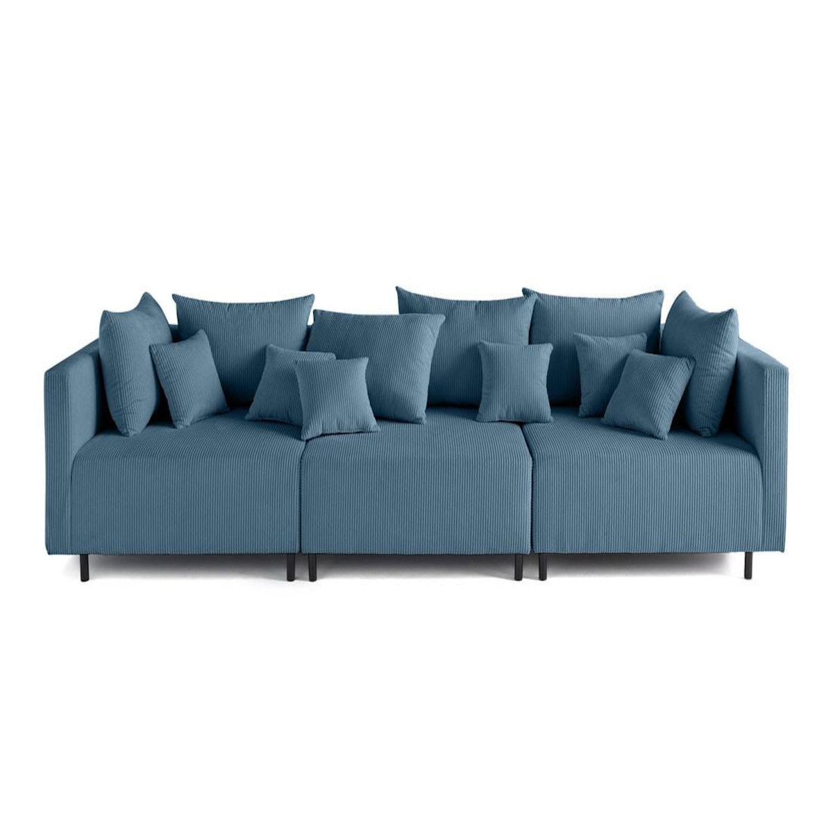 LISA DESIGN Edinburg - canapé modulable 3 places - velours côtelé