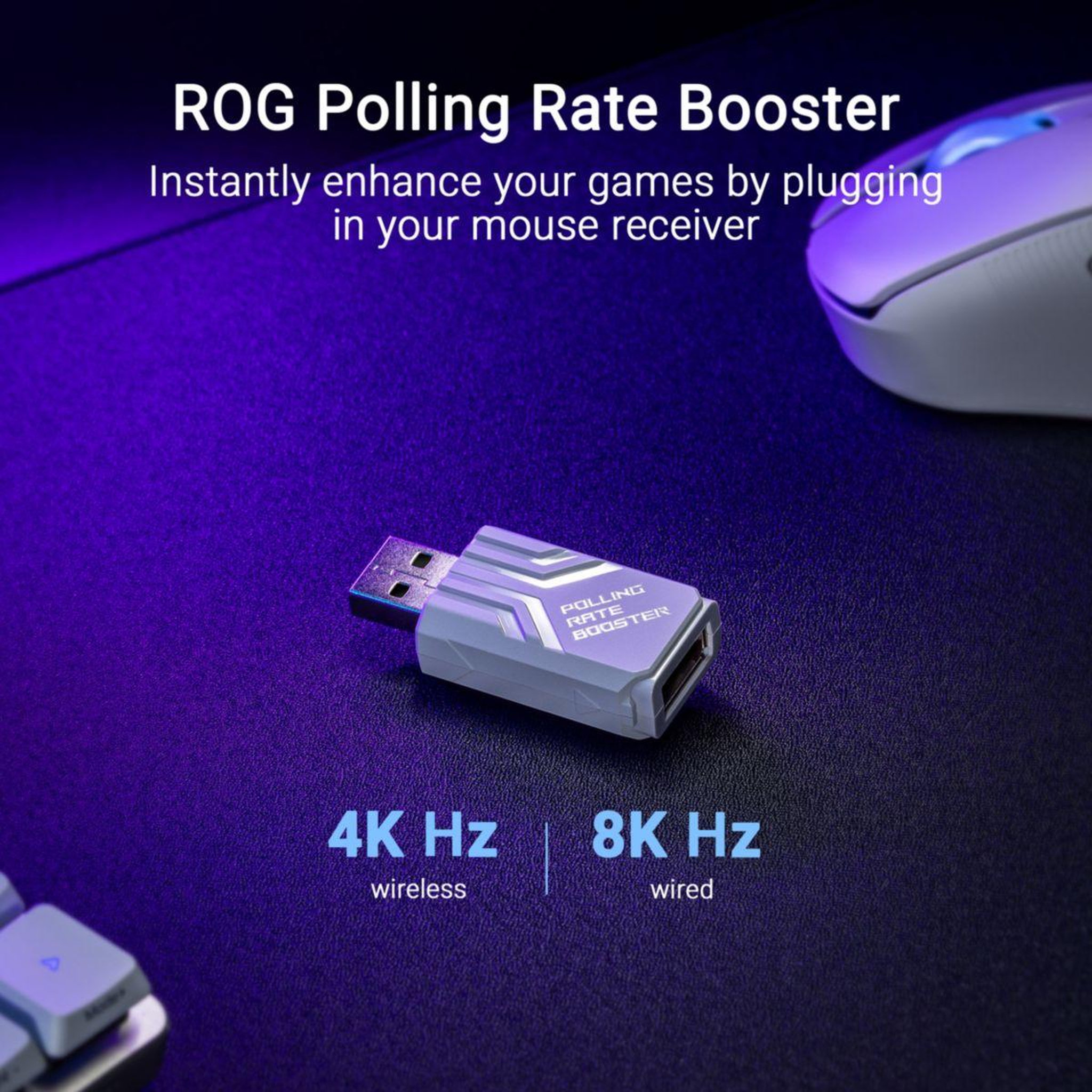 Voir la diapositive 5 : ASUS Souris gamer sans fil rog keris ii wireless ace blanc