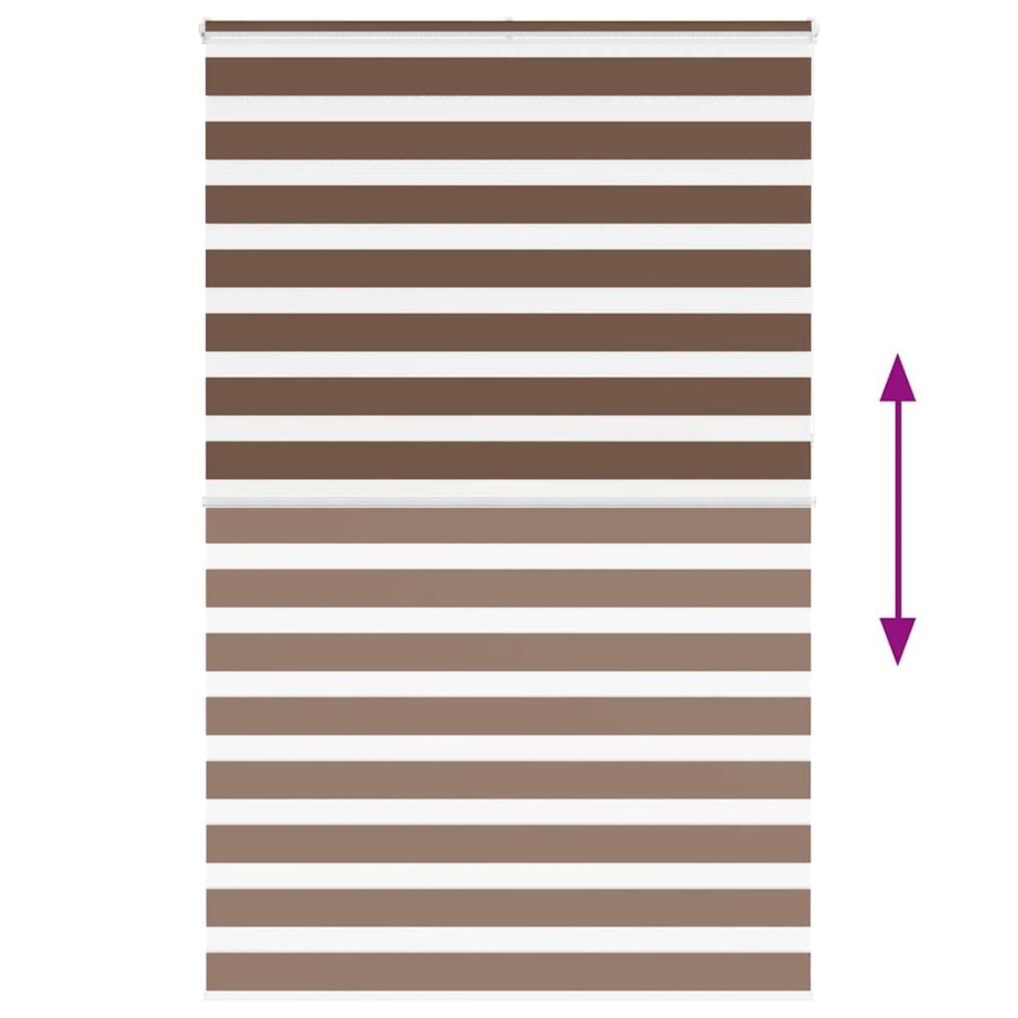Voir la diapositive 5 : VIDAXL Store zebre marron 150x230cm largeur du tissu 145,9cm polyester