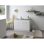 Voir la diapositive 2 : Meuble de cuisine sous évier 3 portes L120 cm PRIXY