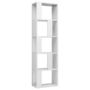 Voir la diapositive 2 : VIDAXL Bibliotheque/Separateur de piece Blanc brillant Bois ingenierie
