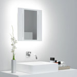 VIDAXL Armoire salle de bain a miroir LED Blanc 40x12x45 cm Acrylique