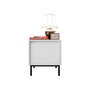 Voir la diapositive 2 : BEST MOBILIER Girona - table de chevet - blanc - 45 cm