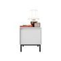Voir la diapositive 2 : BEST MOBILIER Girona - table de chevet - blanc - 45 cm