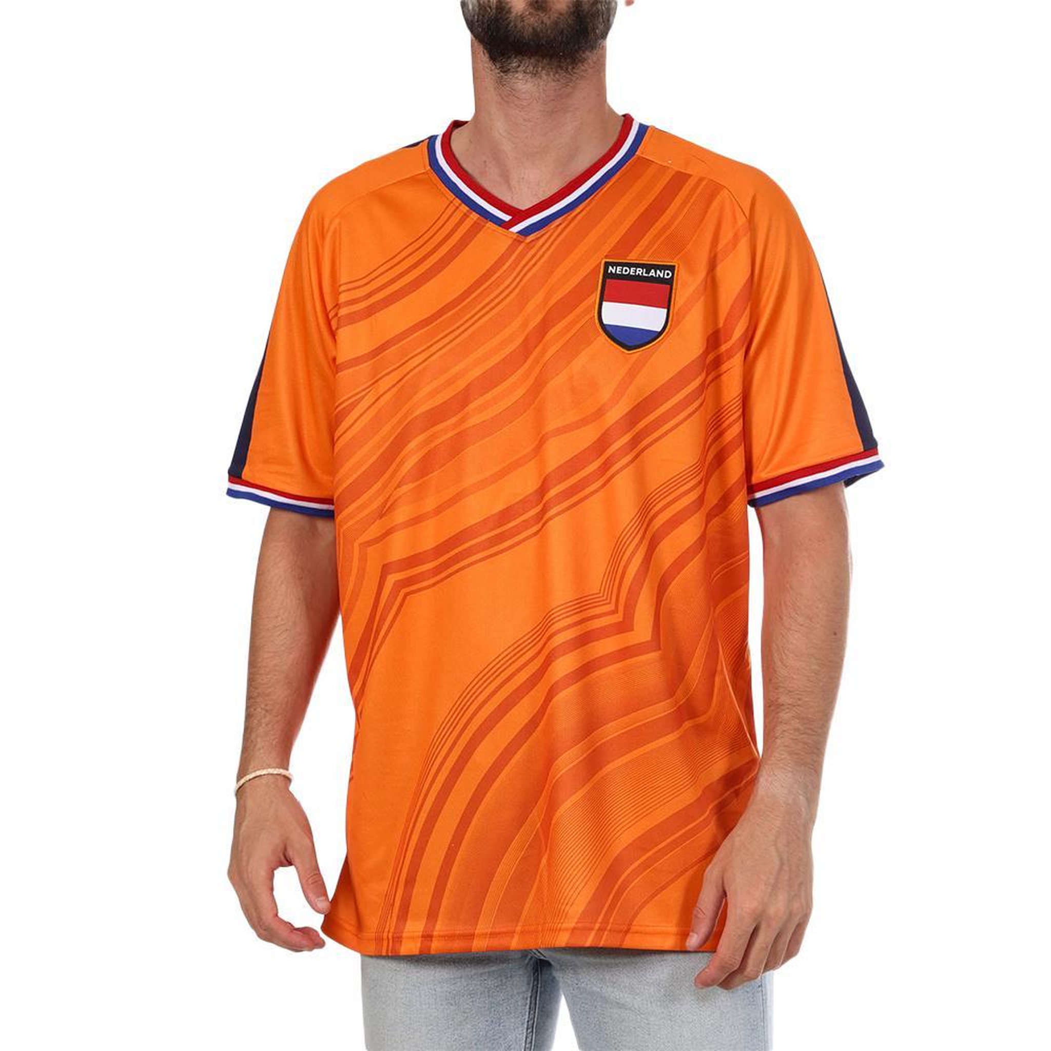 Voir la diapositive 2 : SPORTZONE Pays-bas maillot supporter orange mixte sport zone