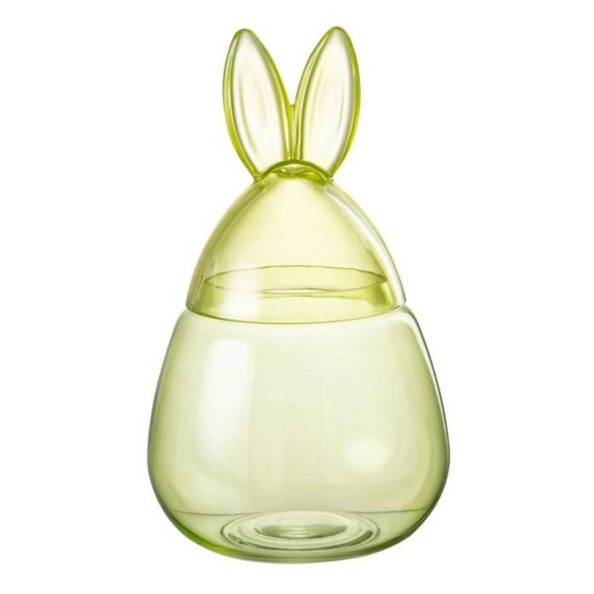 Paris Prix Bocal Design en Verre  Lapin  34cm Vert