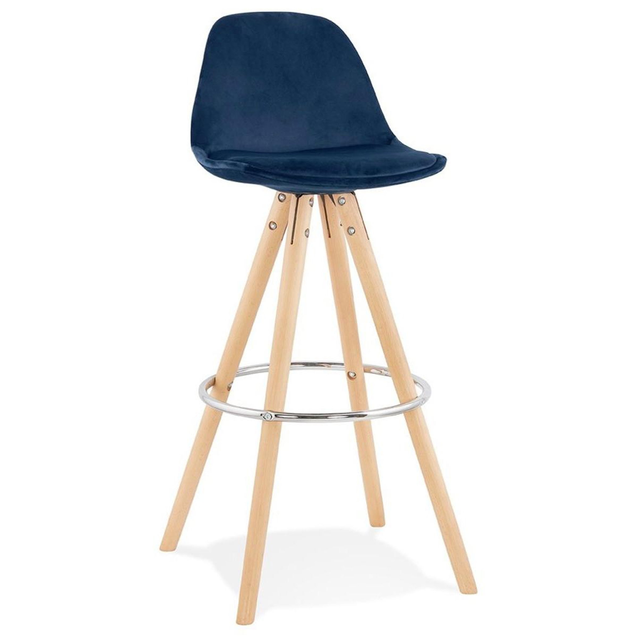 Voir la diapositive 1 : Paris Prix Tabouret de bar scandinave  miro  97cm bleu & naturel