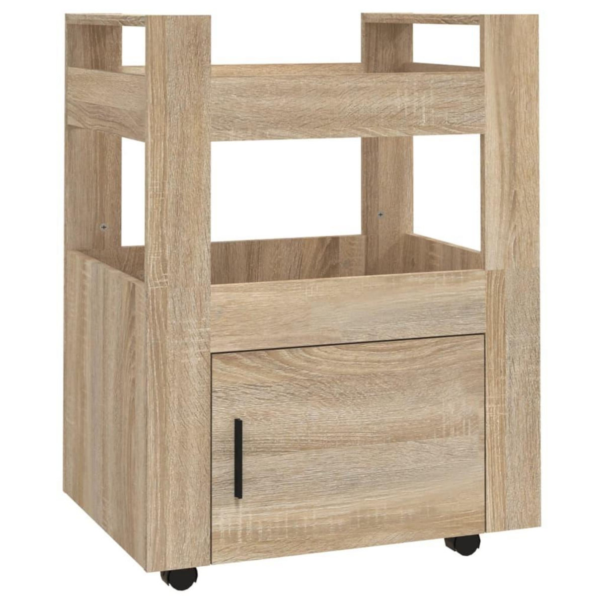 VIDAXL Chariot de cuisine Chene sonoma 60x45x80 cm Bois d'ingenierie
