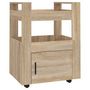 Voir la diapositive 2 : VIDAXL Chariot de cuisine Chene sonoma 60x45x80 cm Bois d'ingenierie