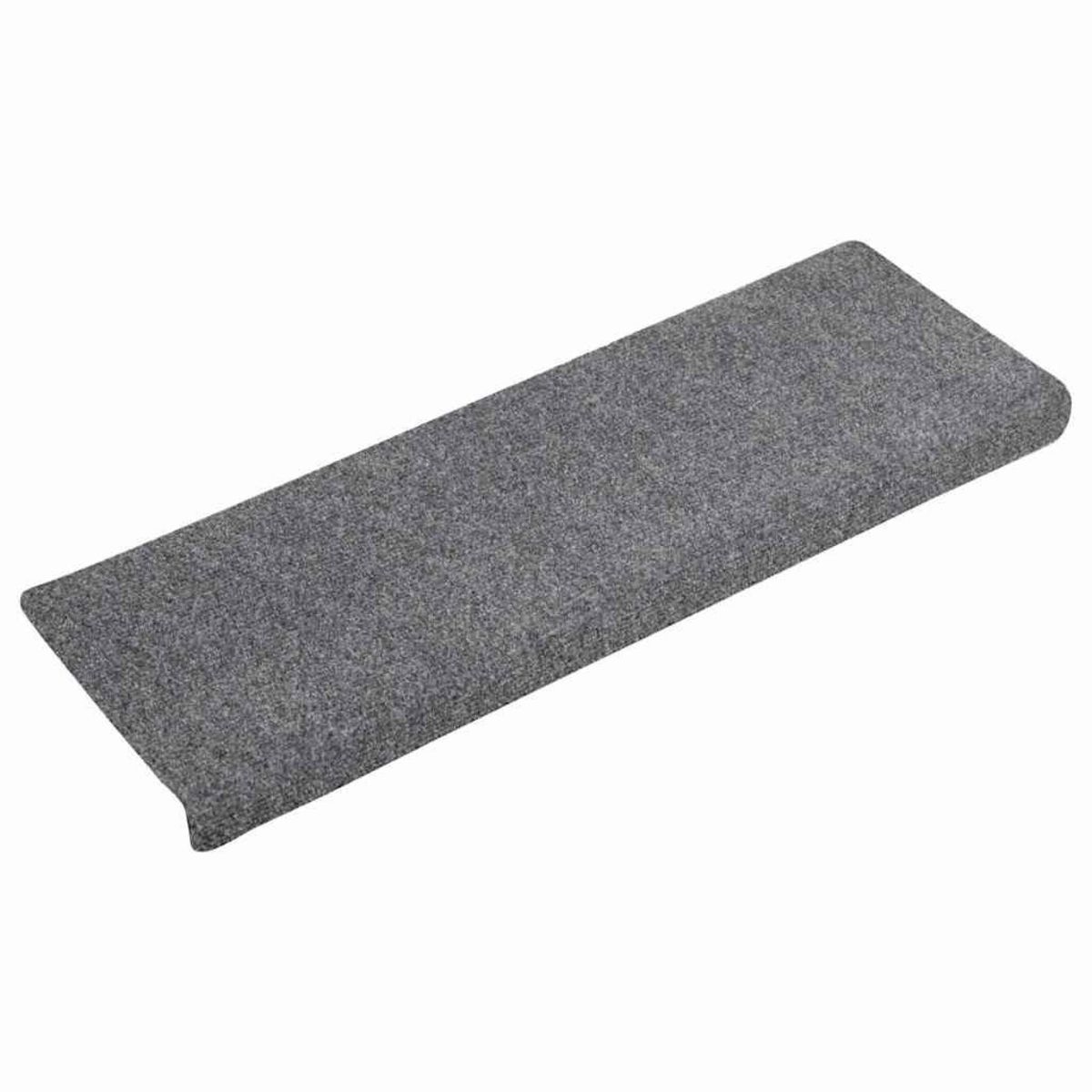 VIDAXL Tapis d'escalier auto-adhesifs 30 pcs gris clair 65x21x4 cm