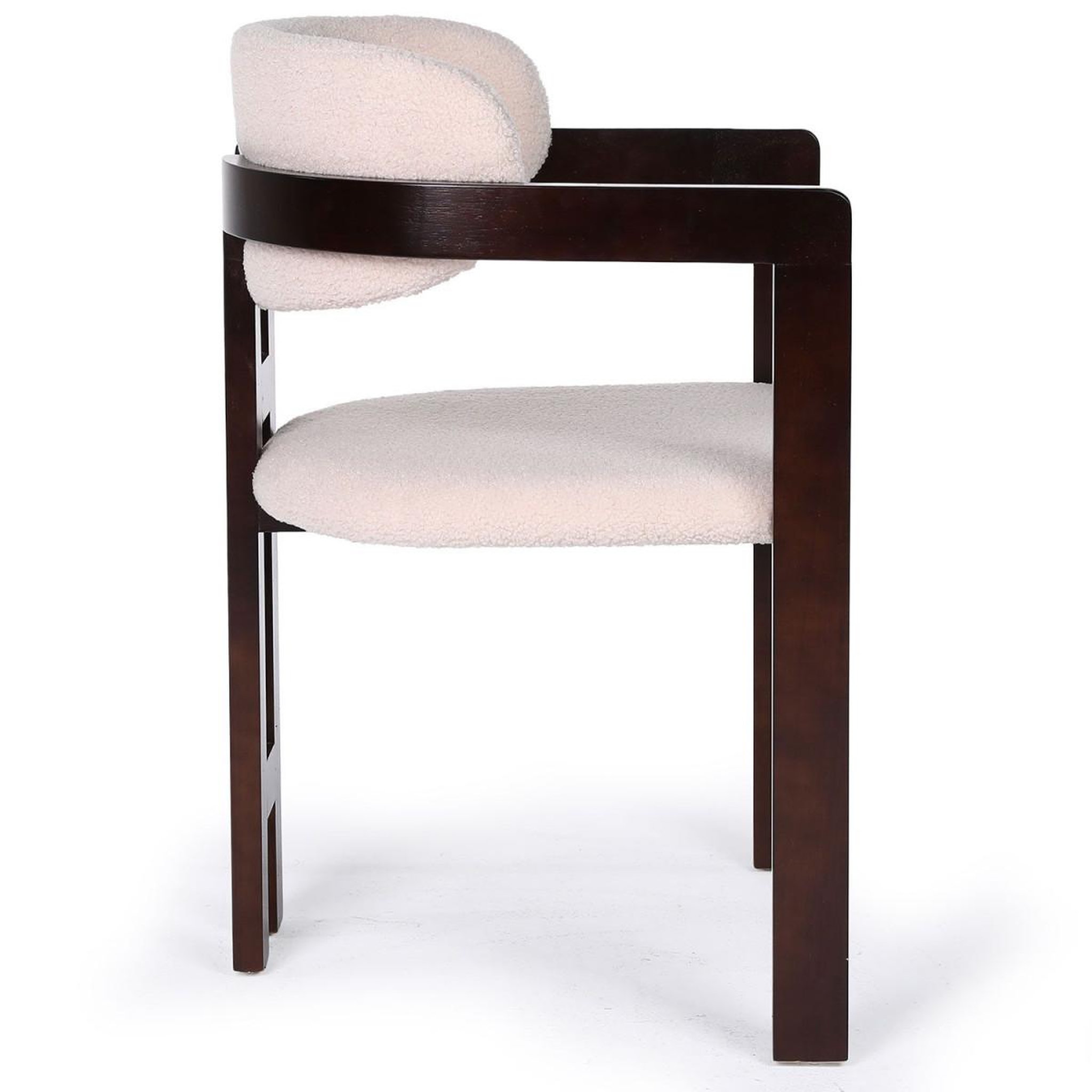 Voir la diapositive 4 : Paris Prix Lot de 2 chaises en tissu bouclette  yoroi  79cm beige