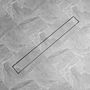 Voir la diapositive 1 : VIDAXL Drain de douche lineaire 1030 x 140 mm Acier inoxydable