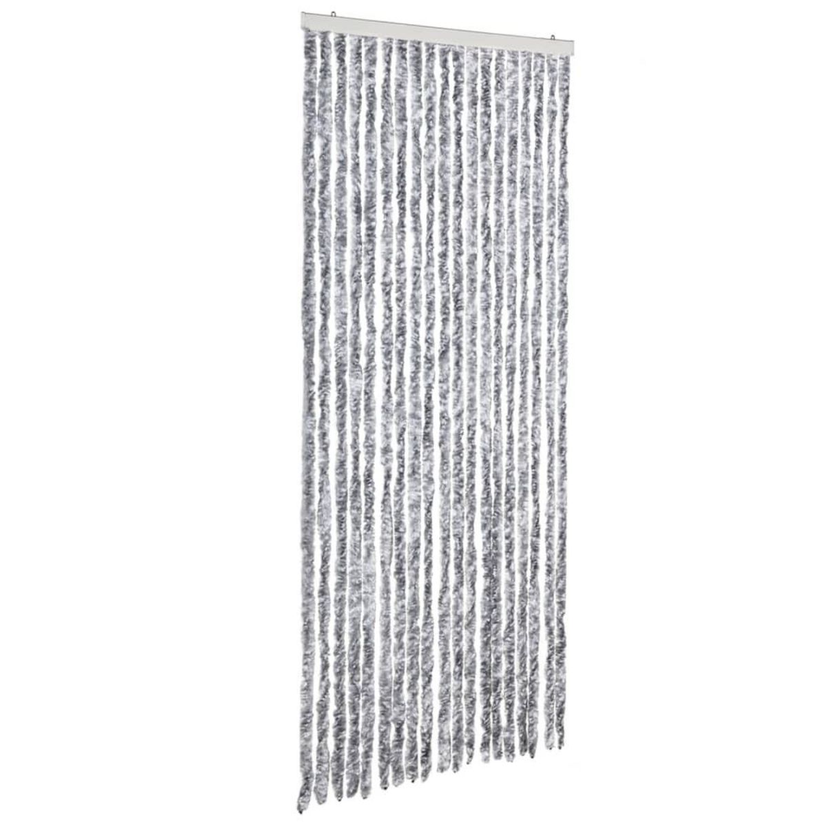VIDAXL Moustiquaire Blanc et gris 56x185 cm Chenille