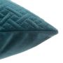 Voir la diapositive 4 : ATMOSPHERA Coussin design en velours Dolce - L. 40 x l. 40 cm - Bleu canard