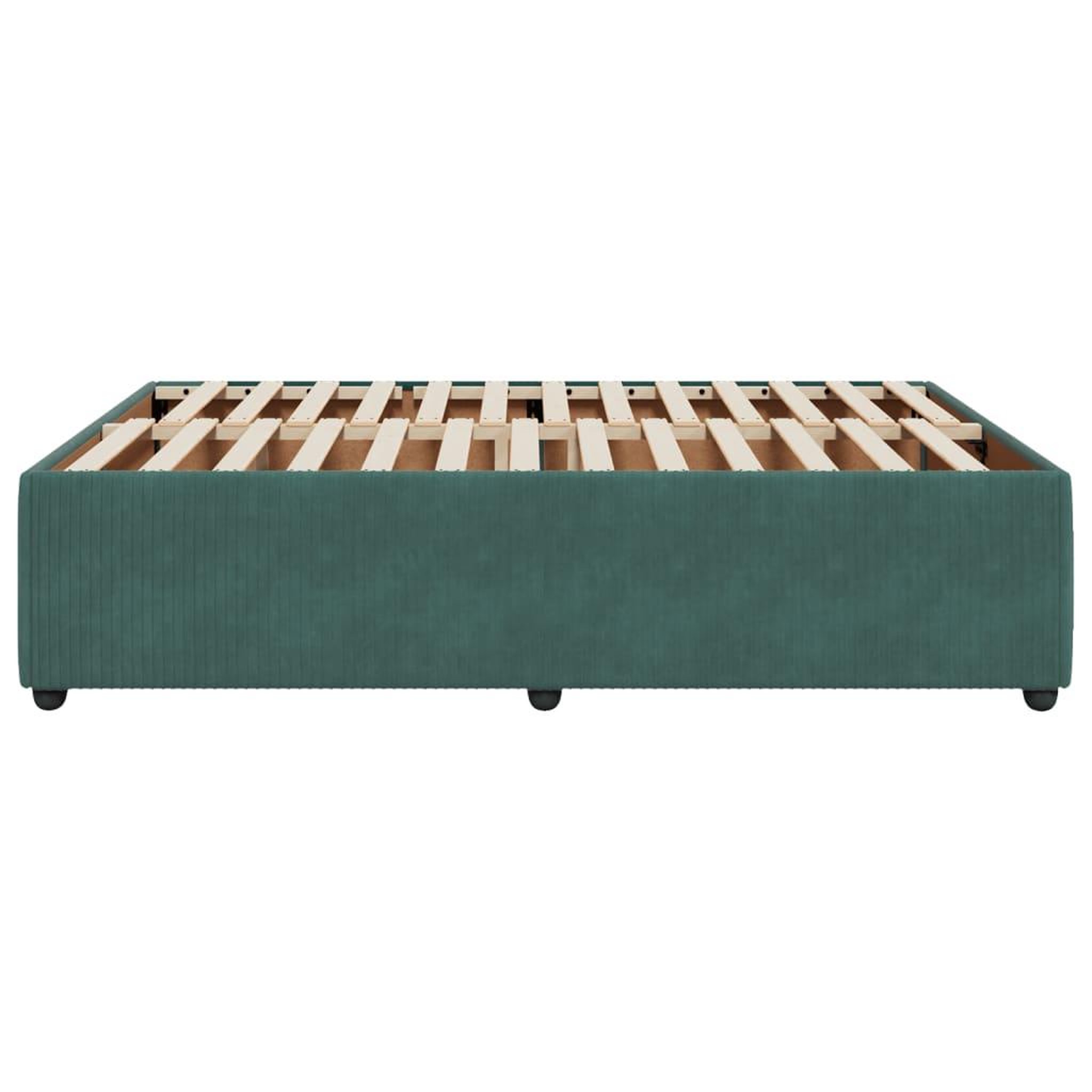 Voir la diapositive 5 : VIDAXL Cadre de lit sans matelas vert fonce 140x200 cm velours