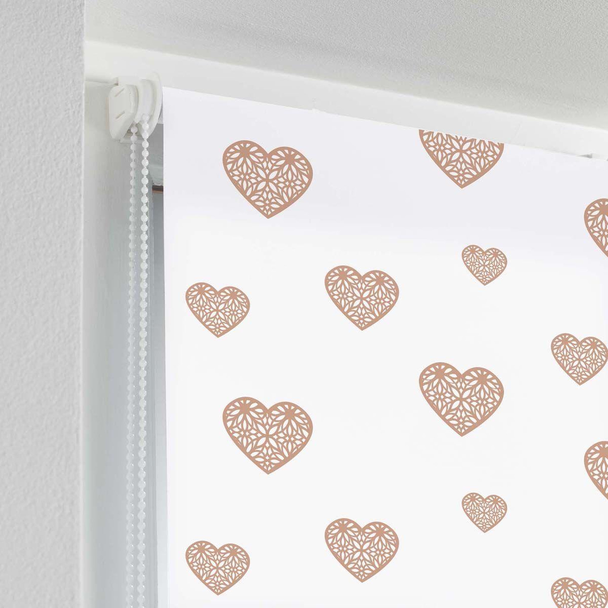 Voir la diapositive 2 : Douceur d'Intérieur Store enrouleur tamisant  piccolino  45x180cm or & rose