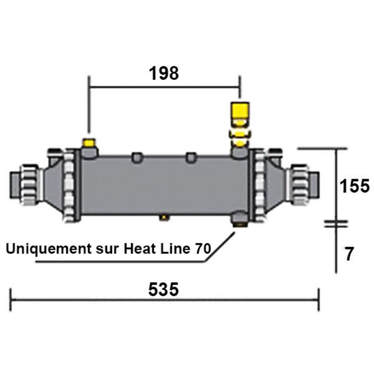 Psa Echangeur thermique nu 40kw multitubulaire - w49nt40