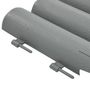 Voir la diapositive 5 : VIDAXL Bordures de pelouse 36 pcs Gris 10 m PP