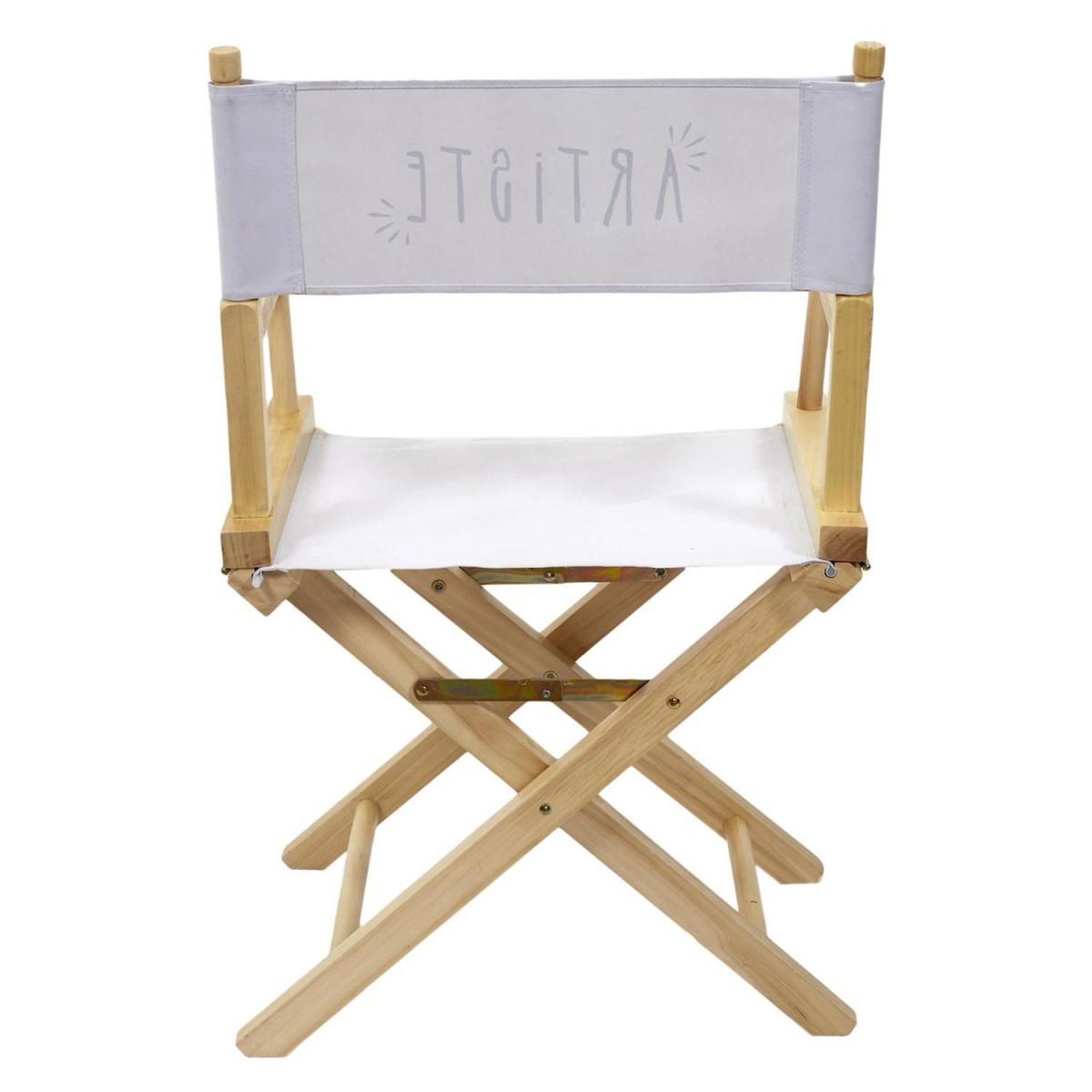 Voir la diapositive 3 : The Home Deco Factory Chaise de bureau  artiste  83cm blanc & naturel