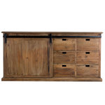 Rendez vous déco Buffet en bois recyclé, 6 tiroirs et 1 porte coulissante-Sari