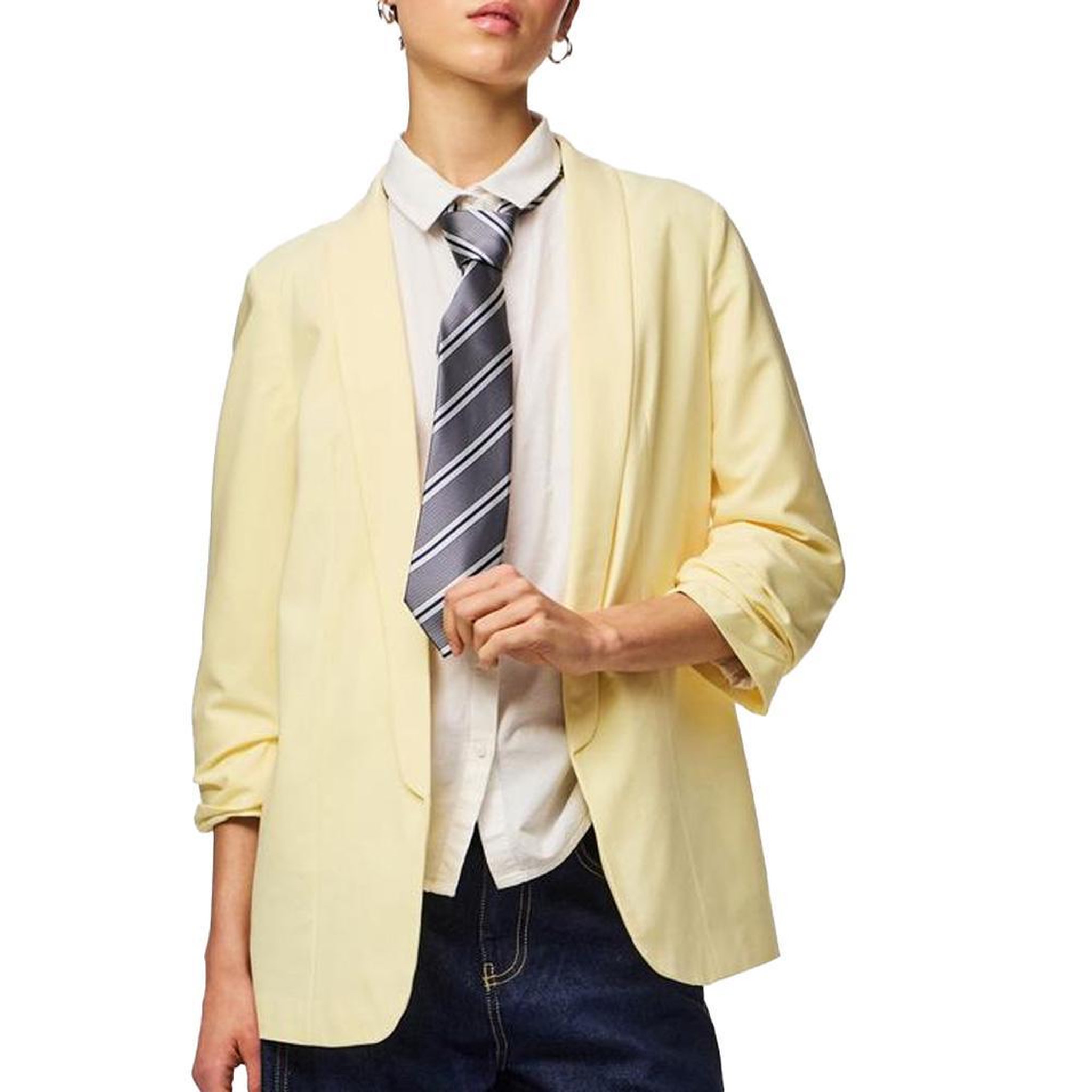 Pieces Blazer Jaune Femme Pieces Bosella. Coloris disponibles : Jaune