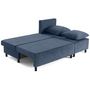 Voir la diapositive 3 : BEST MOBILIER Gloria - canapé d'angle réversible 4 places convertible avec coffre en tissu texturé