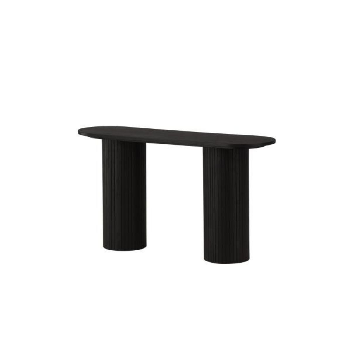 Paris Prix Console Design Nervuré  Bianca  130cm Noir