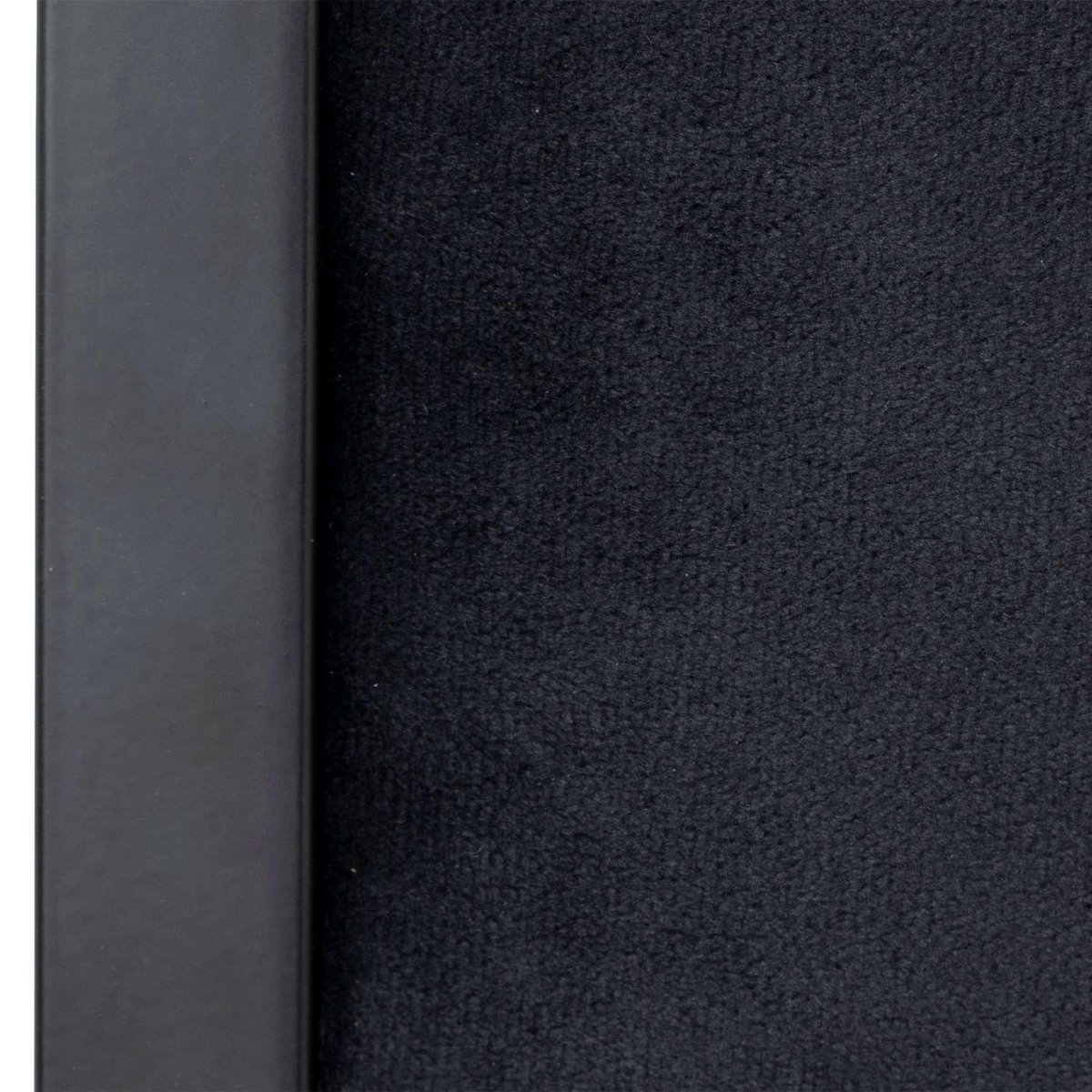 FIVE Chaise pliante carrée effet velours - Noir