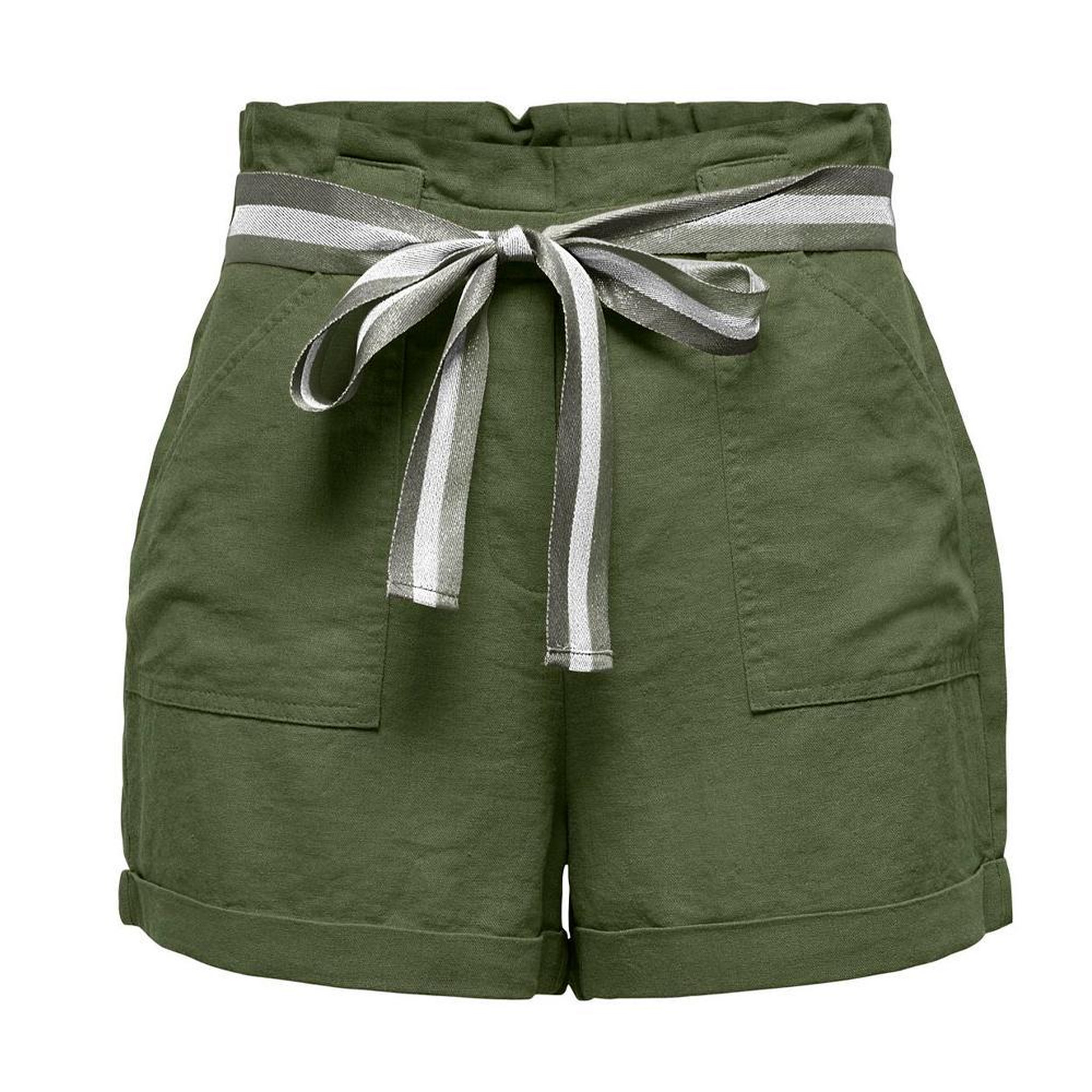 Only Short Vert  Femme Only Rita Lurex. Coloris disponibles : Vert