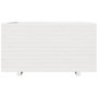 Voir la diapositive 5 : VIDAXL Jardiniere blanc 90x90x49,5 cm bois de pin massif
