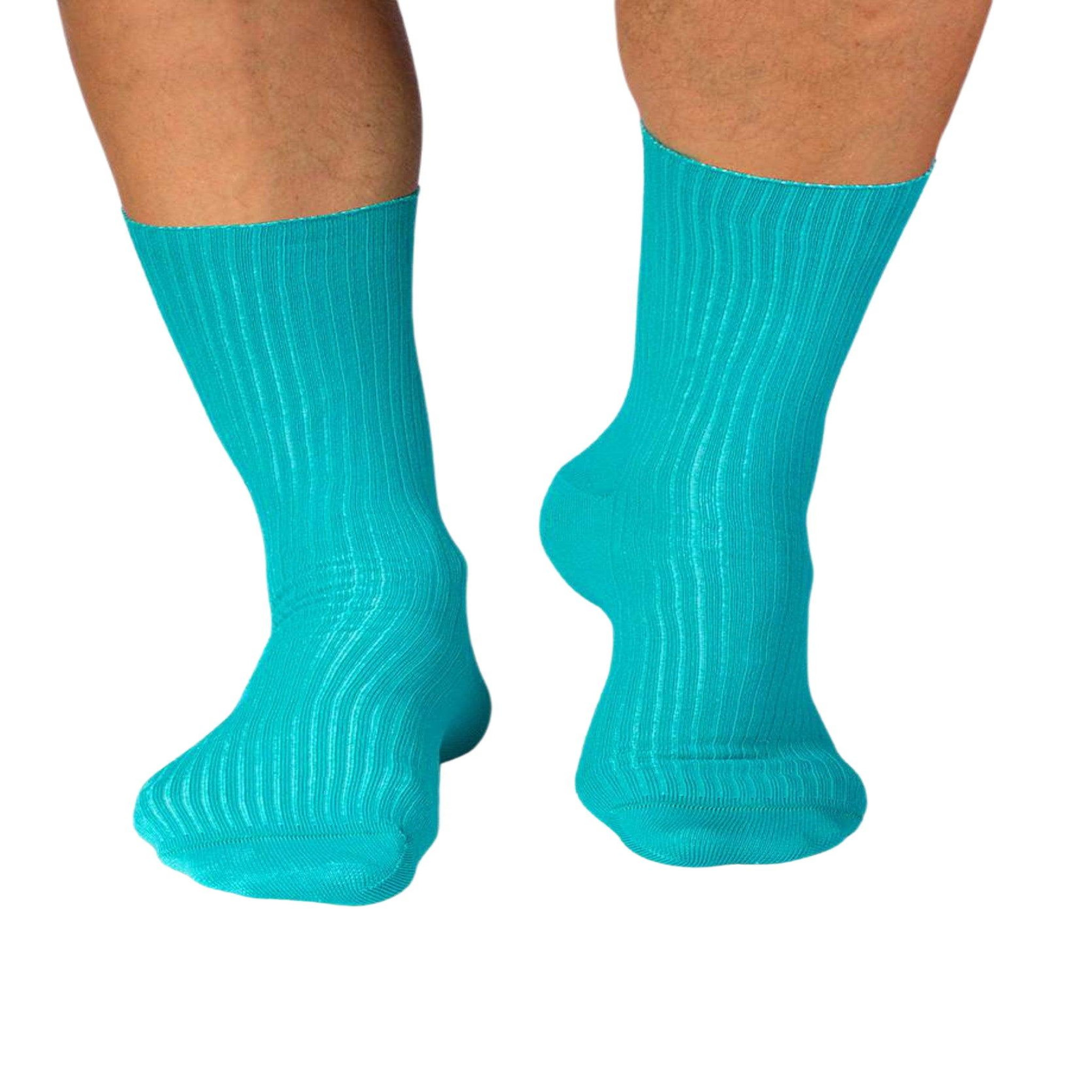 Voir la diapositive 2 : PIRIN HILL Chaussettes sans élastique coton bio turquoise