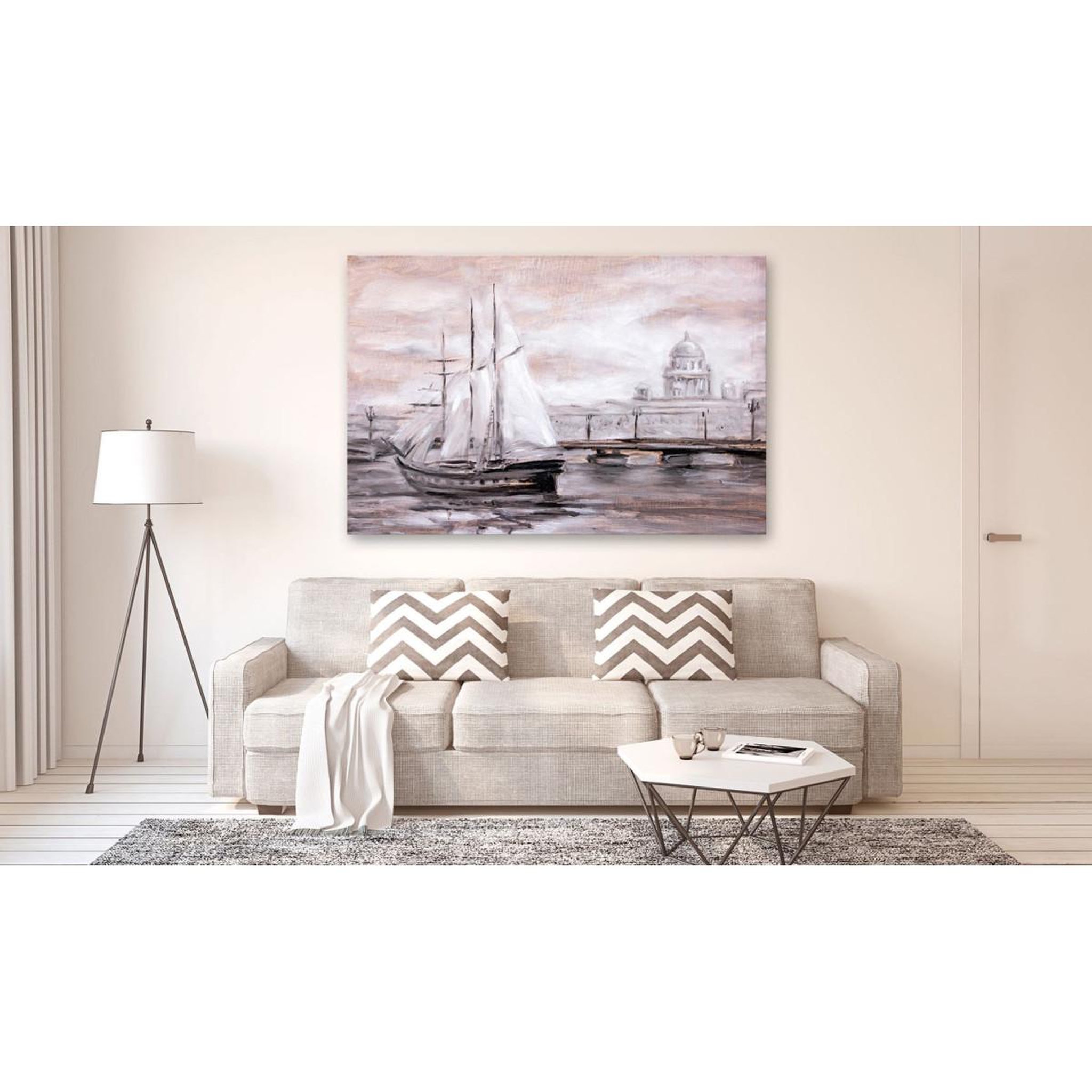 Voir la diapositive 2 : Paris Prix Tableau imprimé  charming port