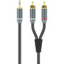 Voir la diapositive 1 : ADEQWAT Câble Jack/RCA Jack/RCA 1.50M
