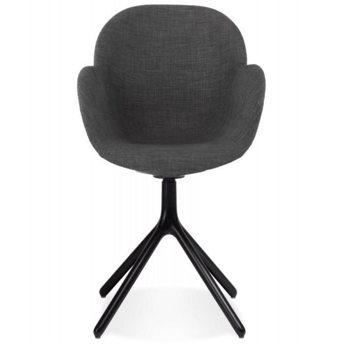 Paris Prix Chaise Design en Tissu  Maryellen  85cm Gris Foncé