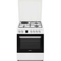 Voir la diapositive 1 : Rosieres Cuisinière mixte a 60l 4 feux blanc - rge660cmwe