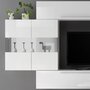 NOUVOMEUBLE Ensemble meuble TV design blanc laqué ALCAMO