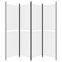 Voir la diapositive 5 : VIDAXL Cloison de separation 4 panneaux Blanc 200x180 cm Tissu