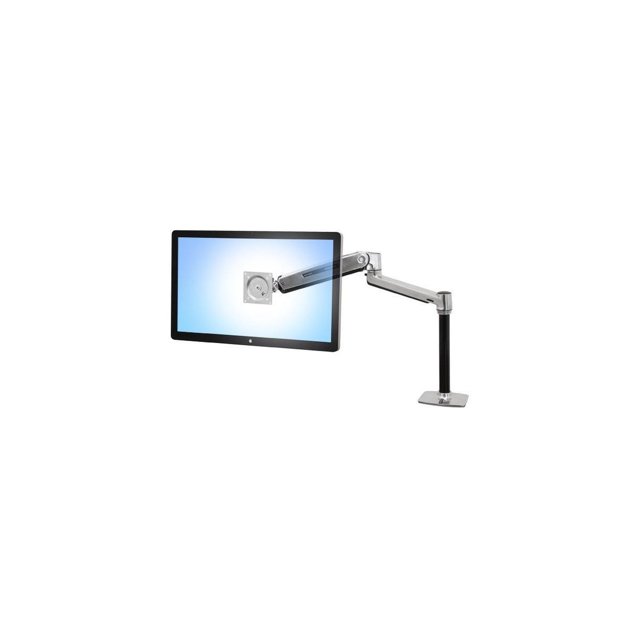 Voir la diapositive 2 : Ergotron Support d'écran Ergotron LX HD Sit-Stand Bras de bureau aluminium poli